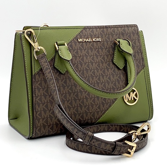 MICHAEL KORS HOPE MEDIUM MESSENGER EVERGREEN MULTI - Picture 5 of 16